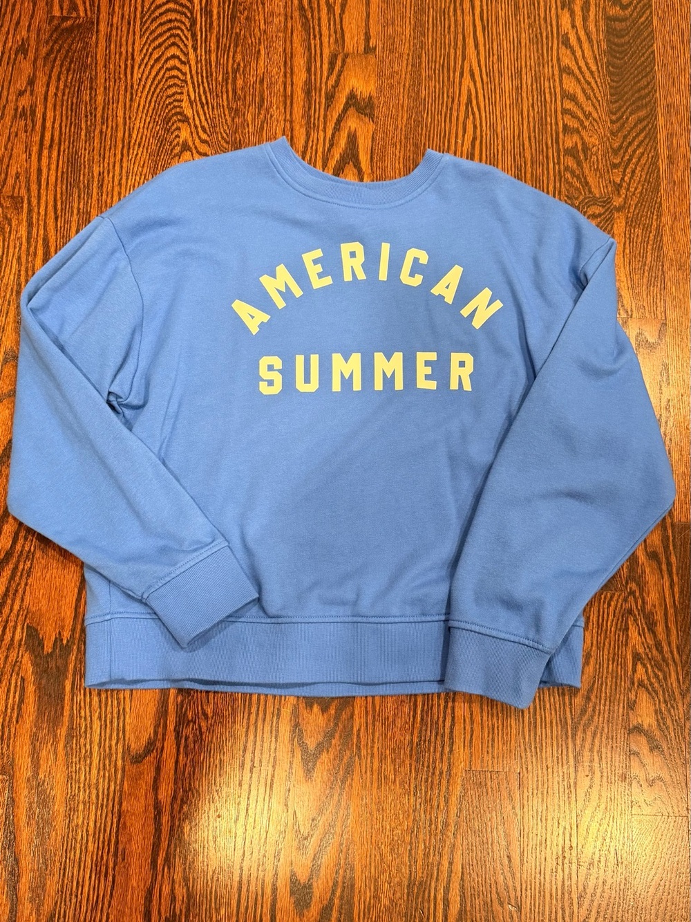 “American Summer” Blue Crewneck Sweatshirt - Size  M